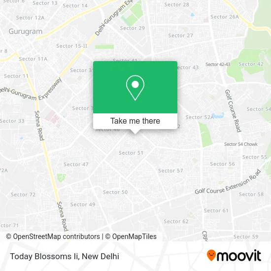 Today Blossoms Ii map