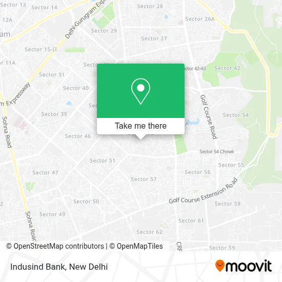 Indusind Bank map