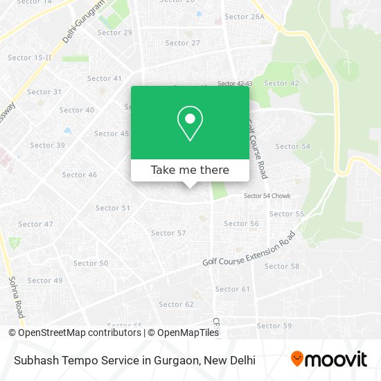 Subhash Tempo Service in Gurgaon map