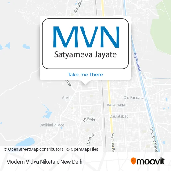 Modern Vidya Niketan map