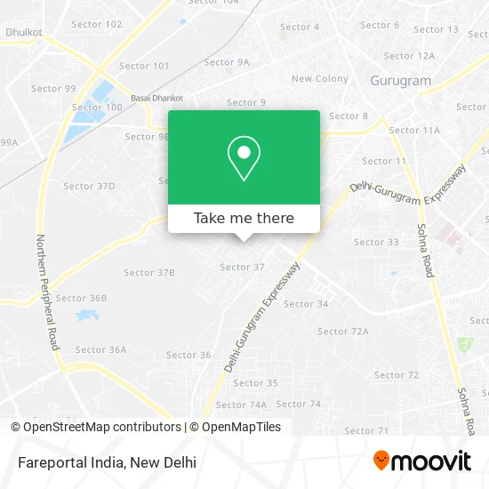 Fareportal India map