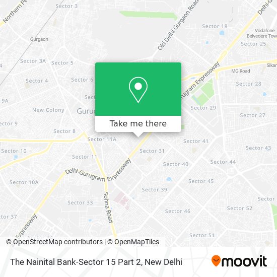 The Nainital Bank-Sector 15 Part 2 map