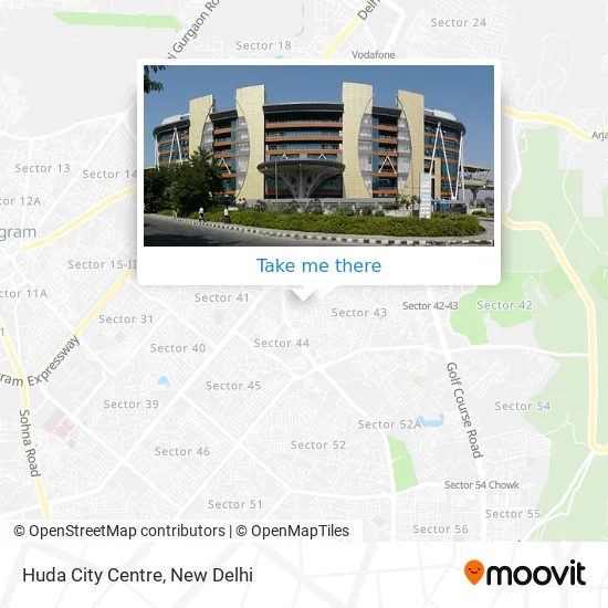 Huda City Centre map