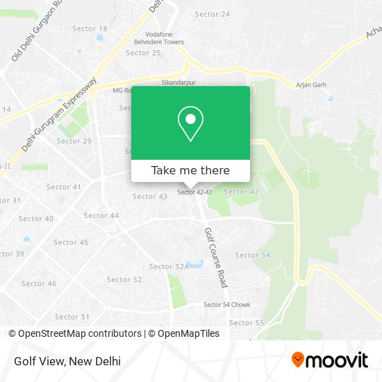 Golf View map