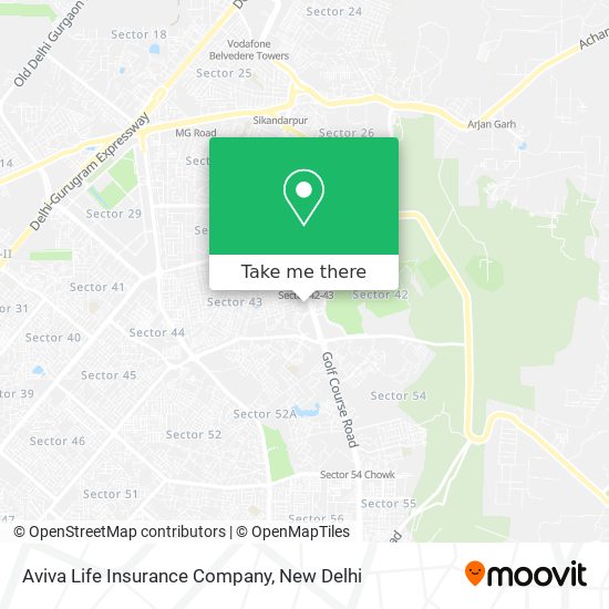 Aviva Life Insurance Company map