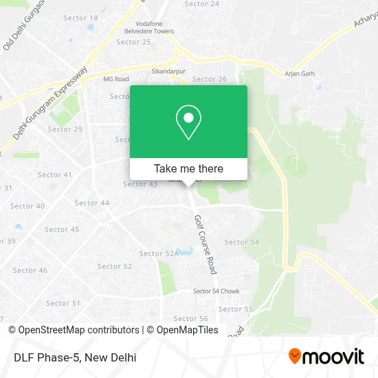 DLF Phase-5 map