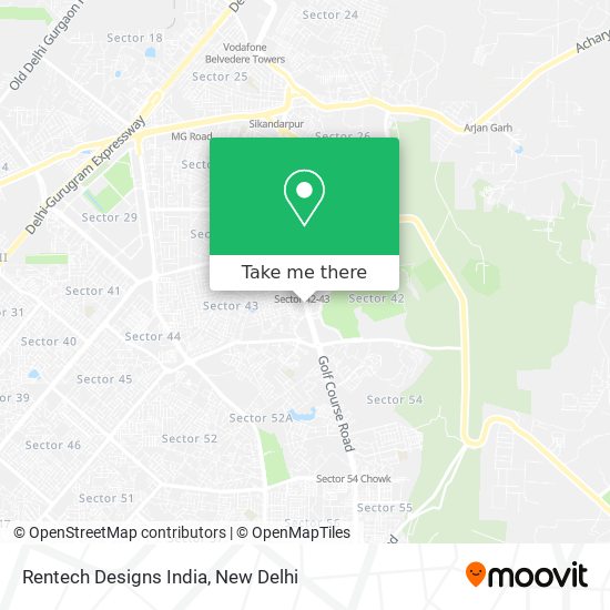 Rentech Designs India map