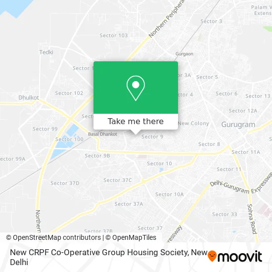New CRPF Co-Operative Group Housing Society map