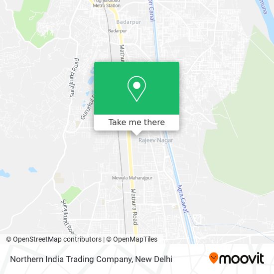 Northern India Trading Company map