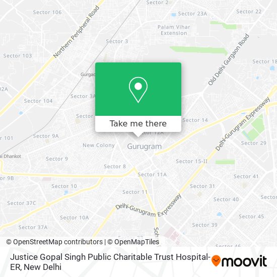 Justice Gopal Singh Public Charitable Trust Hospital-ER map