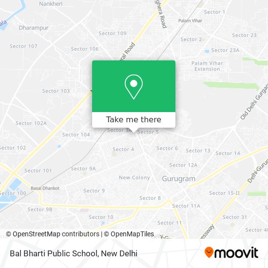 Bal Bharti Public School map