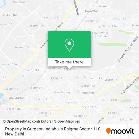 Property in Gurgaon Indiabulls Enigma Sector 110 map