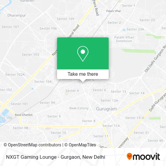 NXGT Gaming Lounge - Gurgaon map