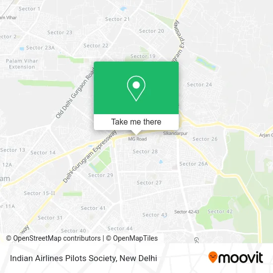 Indian Airlines Pilots Society map