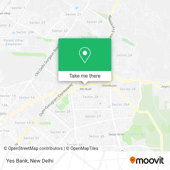 Yes Bank map