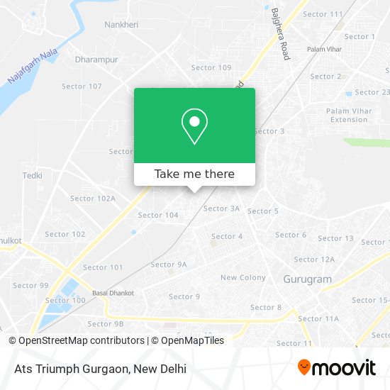 Ats Triumph Gurgaon map