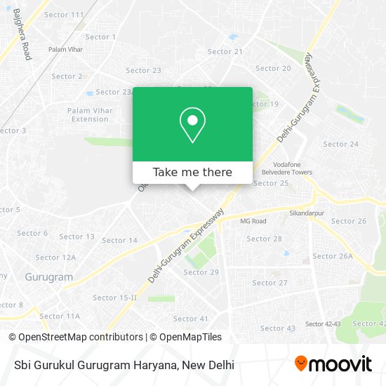 Sbi Gurukul Gurugram Haryana map