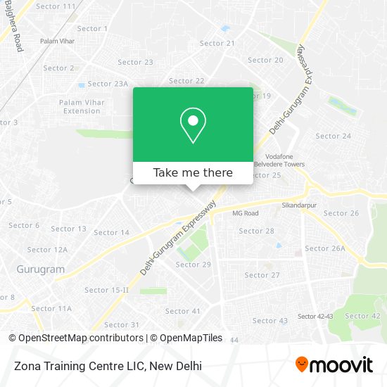 Zona Training Centre LIC map