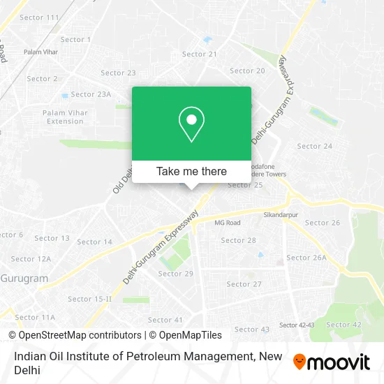Indian Oil Institute of Petroleum Management map