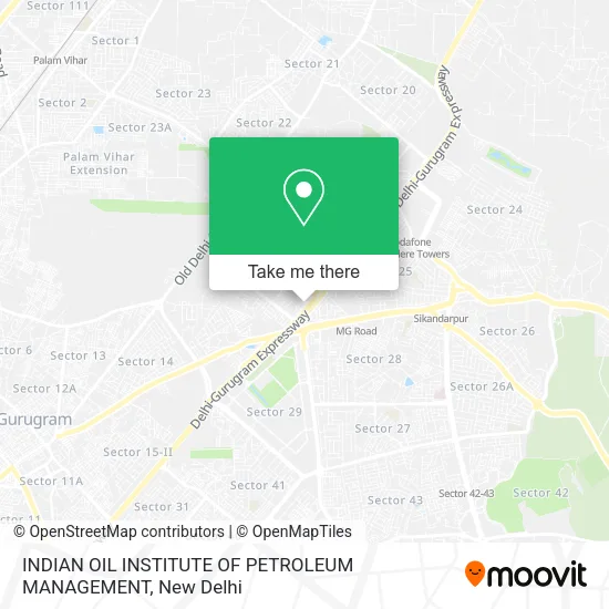 INDIAN OIL INSTITUTE OF PETROLEUM MANAGEMENT map