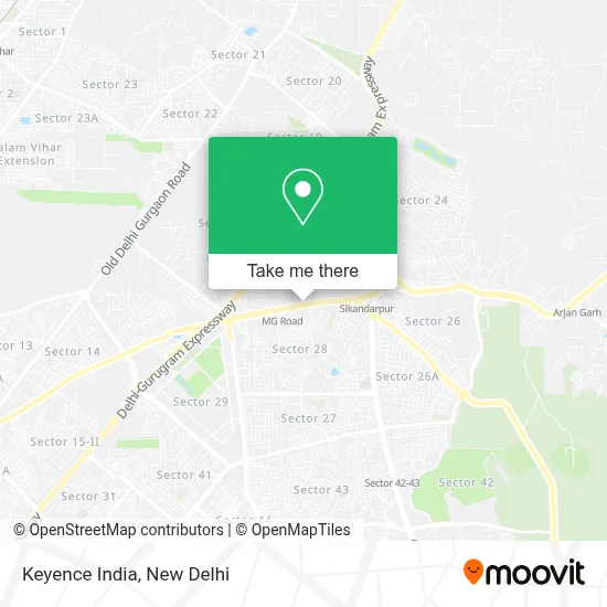 Keyence India map