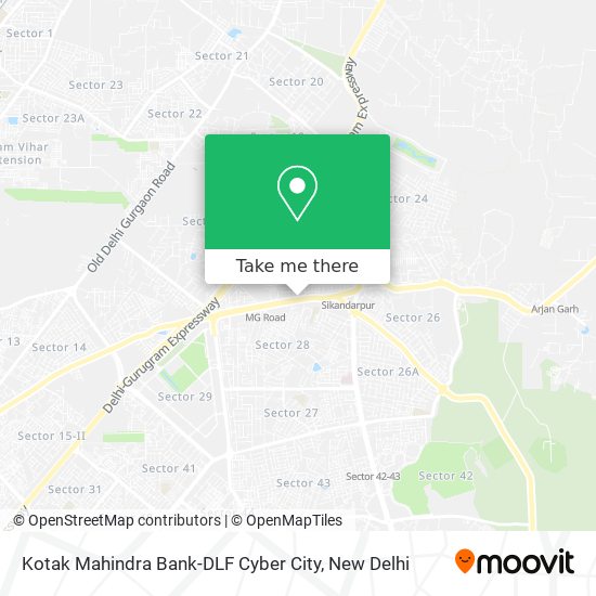 Kotak Mahindra Bank-DLF Cyber City map