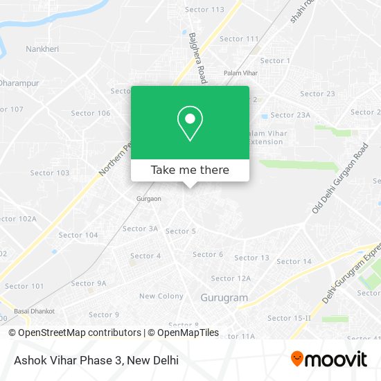 Ashok Vihar Phase 3 map