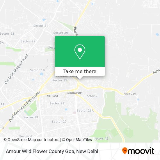 Amour Wild Flower County Goa map