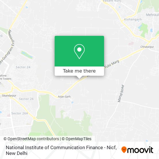 National Institute of Communication Finance - Nicf map