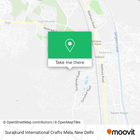 Surajkund International Crafts Mela map