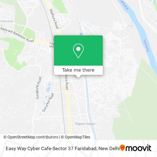 Easy Way Cyber Cafe-Sector 37 Faridabad map