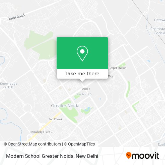 Modern School Greater Noida map