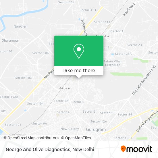 George And Olive Diagnostics map