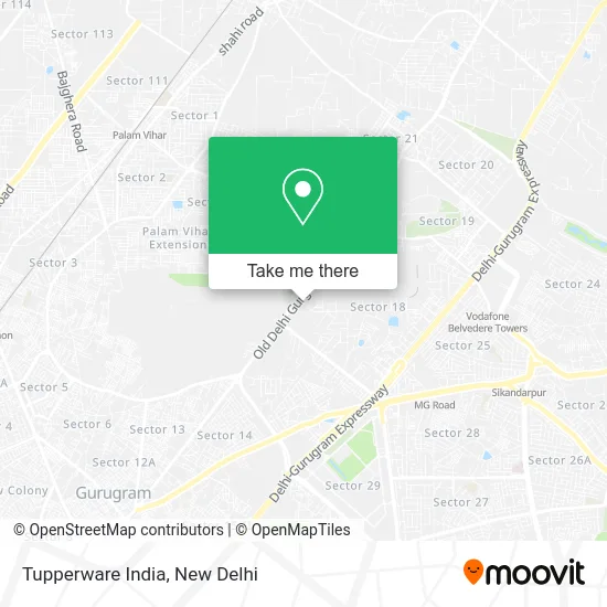 Tupperware India map