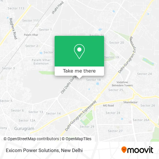 Exicom Power Solutions map