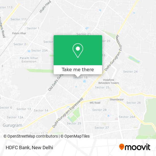 HDFC Bank map