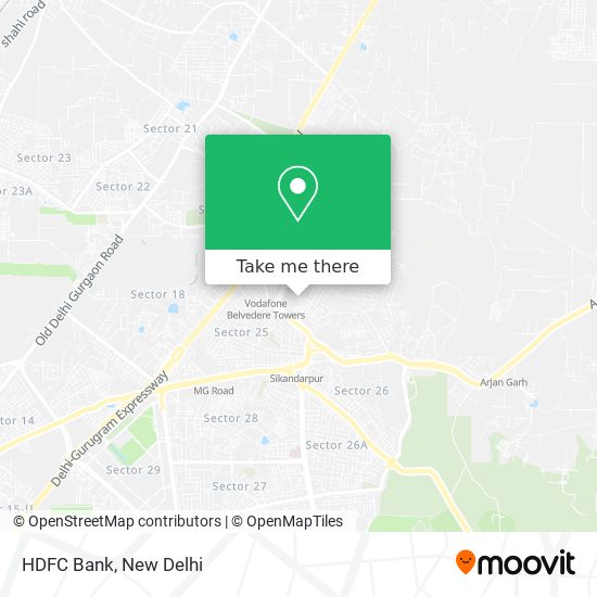 HDFC Bank map