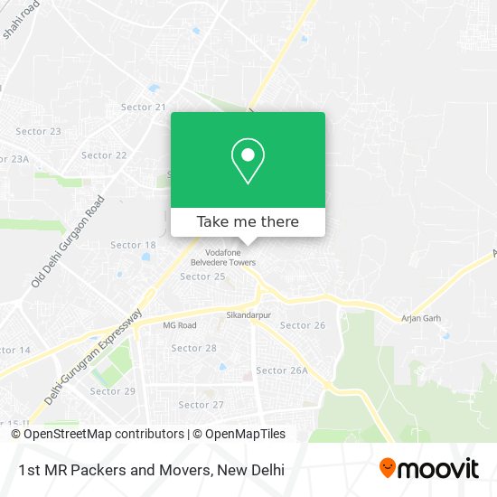 1st MR Packers and Movers map
