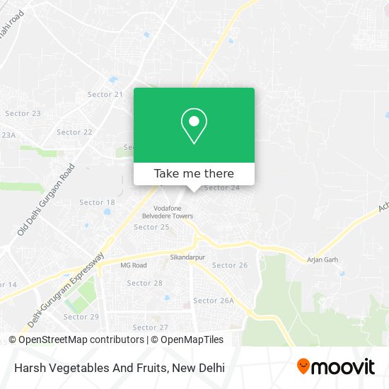 Harsh Vegetables And Fruits map
