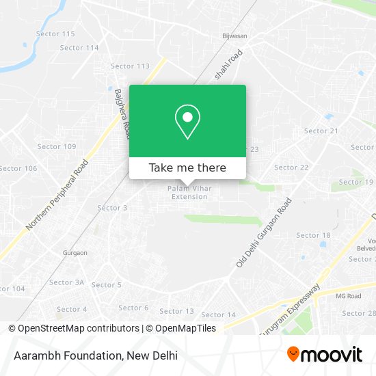 Aarambh Foundation map