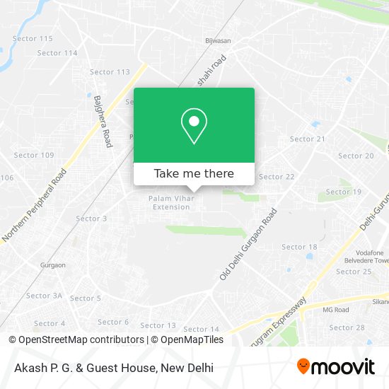 Akash P. G. & Guest House map