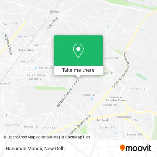 Hanuman Mandir map