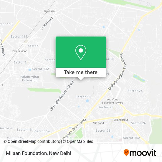 Milaan Foundation map