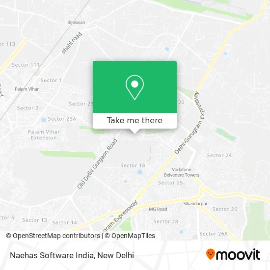 Naehas Software India map