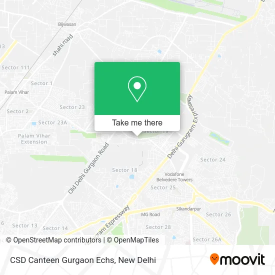 CSD Canteen Gurgaon Echs map