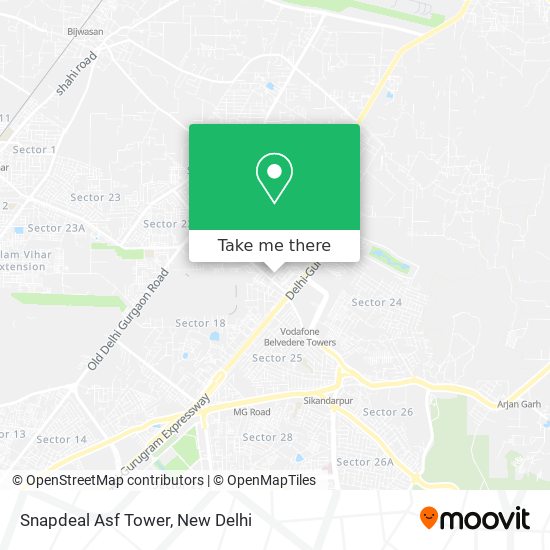 Snapdeal Asf Tower map