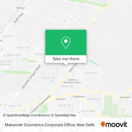 Makeover Cosmetics-Corporate Office map