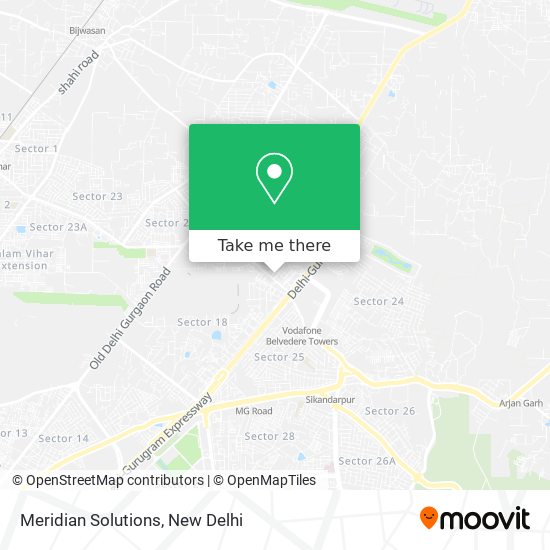 Meridian Solutions map