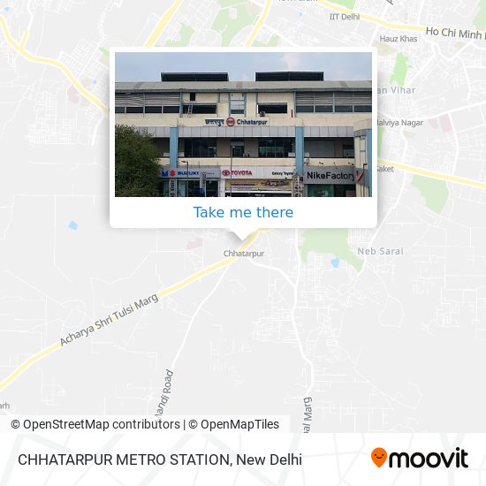 CHHATARPUR METRO STATION map