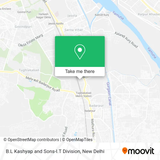 B.L Kashyap and Sons-I.T Division map